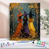 1pc Diy Paint By Numbers Kit Forest Witch Halloween Gift Unique Diy Gift For Adults Art Wall Decoration Painting 40x50cm/16x20inch Without Frame