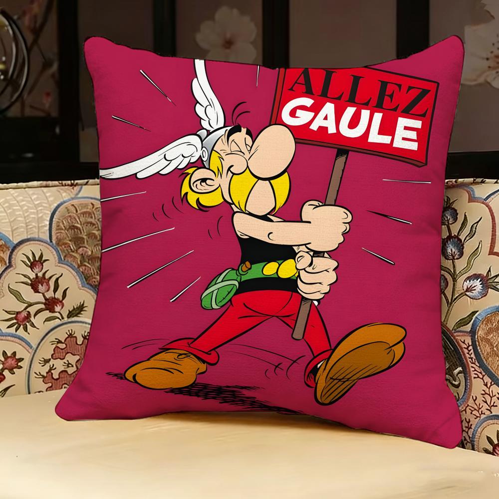 A-asterix Мультяшная Наволочка, Двусторонний Принт, Подушка для Дивана, Подушка для Изголовья Кровати