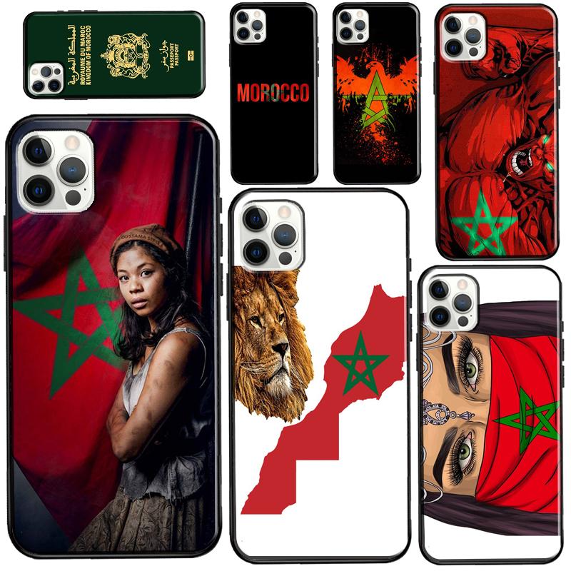 Чехол с флагом Марокко для iPhone 13 Pro Max 12 mini 11 Pro Max 6S 7 8 Plus SE 2020 X XR XS Max, чехол для телефона
