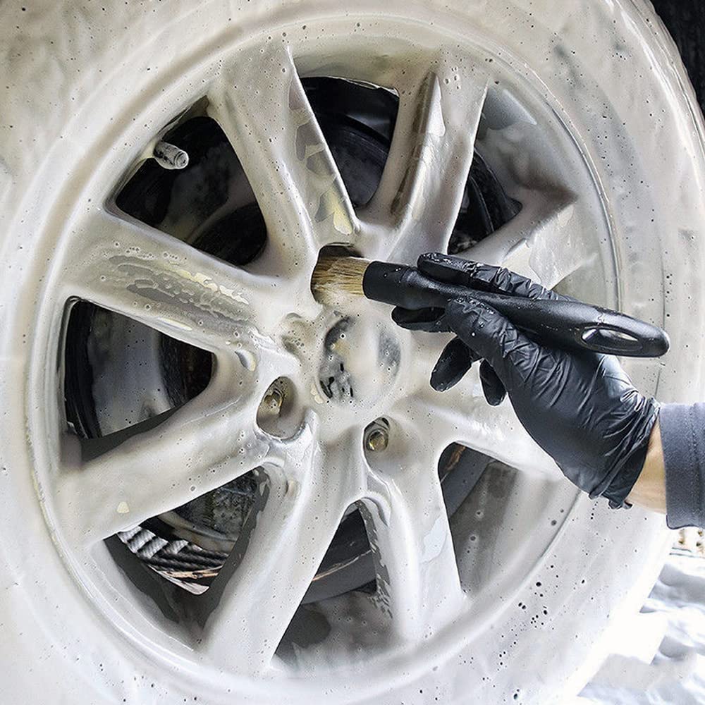 Щетка для мытья автомобиля Muji щетина заточка салона автомобиля зазор шин зазор удаление грязи профессионально для мытья мотоцикла детали автомобиля чистка деталей