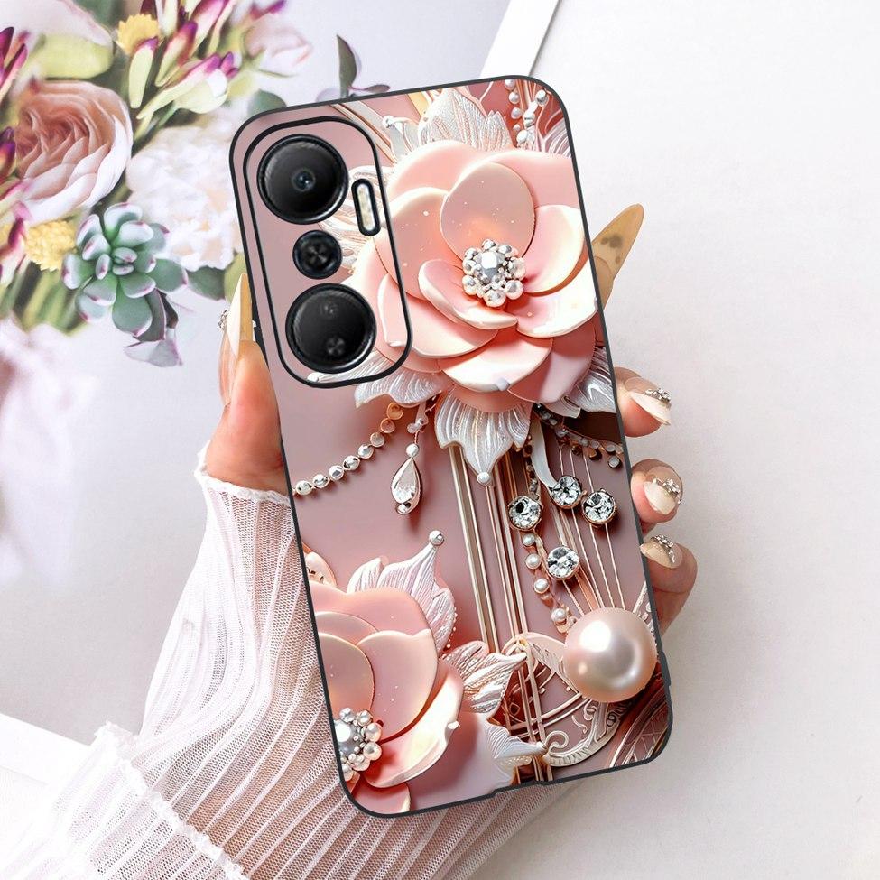 Case For Infinix Hot 20 4G Cover Cute Cat Fashion Butterfly Painted Casing For Infinix X6826 X6826B X6826C