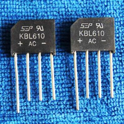 10 шт. KBL610 KBL 610 6A 1000 В мостовые выпрямители SEP однофазный мостовой диодный выпрямитель KBL610-1000 В IC