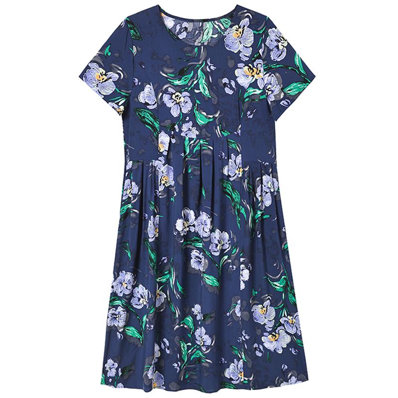 Летние повседневные женские платья винтажная одежда больших размеров с коротким рукавом элегантное длинное платье