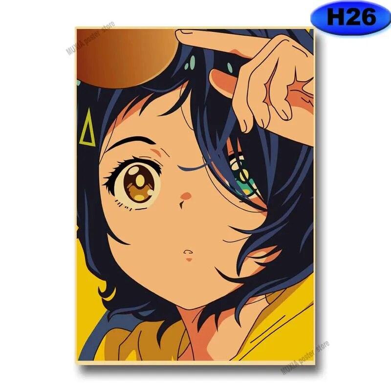 Классические плакаты с персонажами аниме Demon Slayer/Attack on Titan/Jujutsu Kaisen плакат крафт-бумага наклейка домашняя комната настенный художественный декор