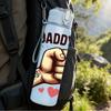 1PC Daddy And Me Fist Bump Quote Print 750ml Color Plastic Sports Water Bottle Leakproof Flip Straw Lid Suitable for Sports Office Home Use