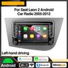 Android 13 LHD Car Radio для Seat Leon 2 MK2 2005 - 2012 Мультимедийный проигрыватель Стерео Беспроводной Carplay GPS RDS 4G Головное устройство 2 din