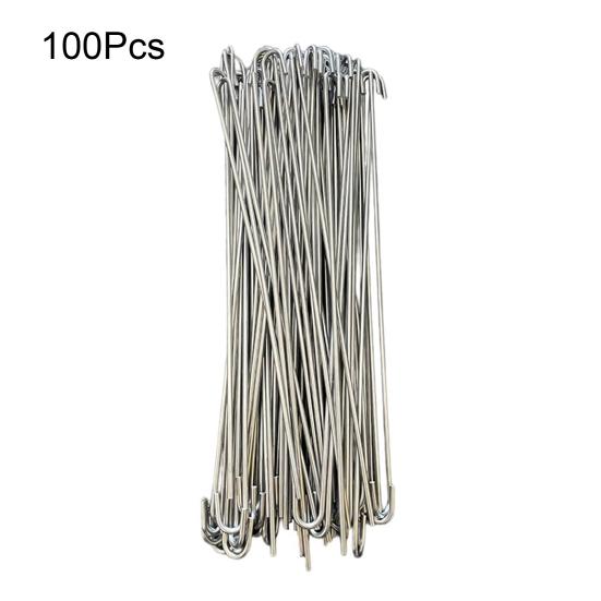 100 шт. Проволочные стяжки для сетки-рабицы из нержавеющей стали, сверхпрочные, для столбов и направляющих сетки-рабицы, для ремонта собачьего вольера, антикоррозийные стяжки для забора