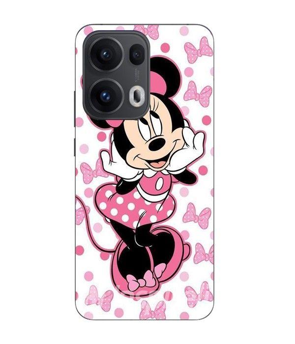 Coque Maniacase Pour Oppo Reno 13 Pro 5G Minnie Mouse rose Disney Cartoon