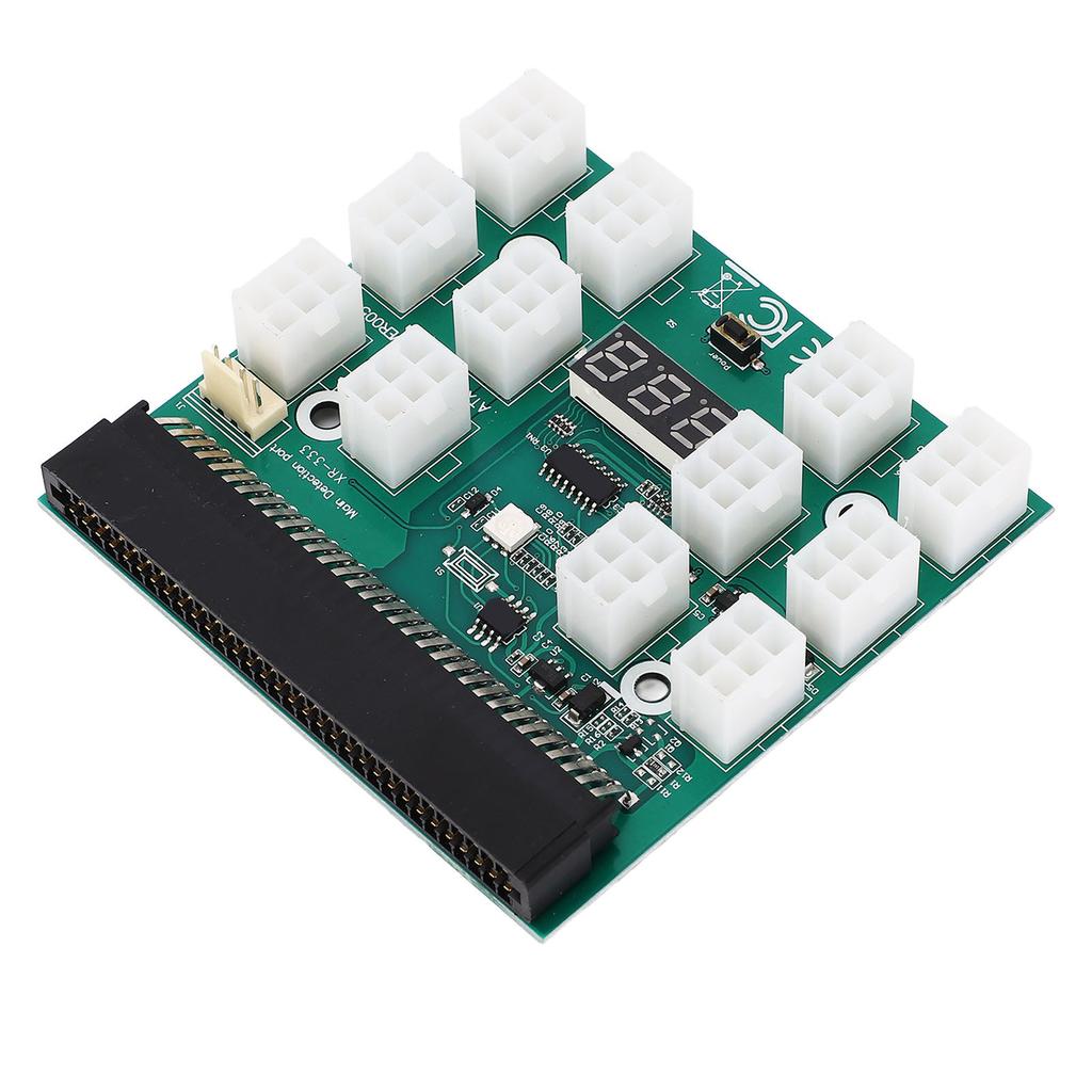 Power Supply Breakout Board Adapter Professional 1600W 12 Port ATX 6 Pin PSU Breakout Board for DPS