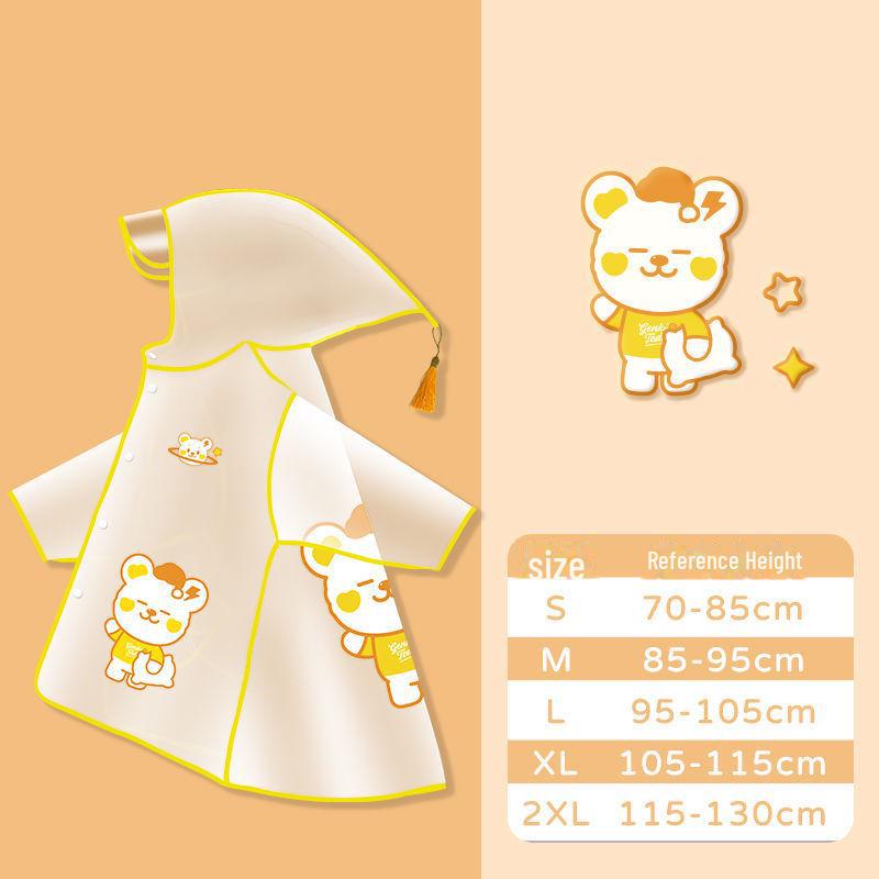 Мультяшный плащ для детей: Утолщенный, водонепроницаемый для мальчиков и девочек в детском саду и начальной школе