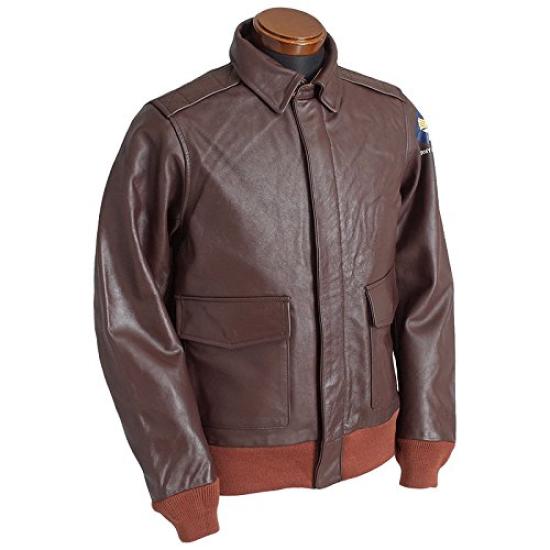 HOUSTON Leather Jacket 40 Black #8173 A-2