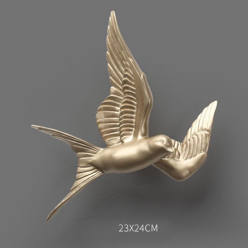 3D Птица Креативное Подвесное Украшение Настенное Украшение для Гостиной Подвеска Прихожая Домашний Легкий Люкс Настенное Украшение Нордический