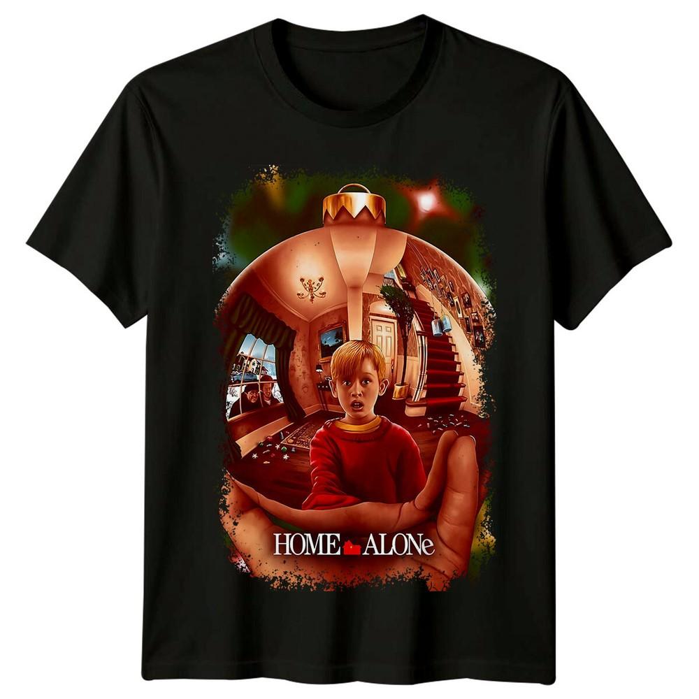 Один дома (1990) Футболка с постером фильма в стиле ретро 90-х, унисекс