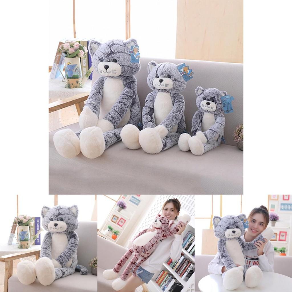 Adorable Large Cat Plush Toy Soft Cute Stuffed Doll Perfect For Christmas Gift