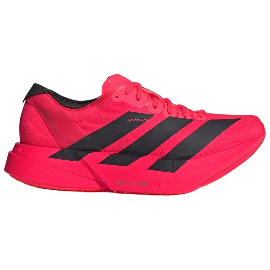 Adidas Adizero Adios Pro 4 Comfortable Soft Durable Shock Absorption Low Top Running Shoes Women Sneaker Red JR6356