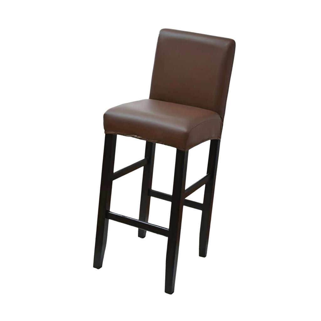 Прочность Чехлы для барных стульев из ПУ кожи Чехлы для стульев Защищает от пятен и царапин Для коротких вращающихся стульев