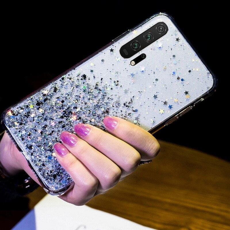 Модный блестящий чехол для Huawei P50 P40 P20 P30 Pro, чехол Honor 10 20 10i 20i 8A 9A 9C 9X V30 V40 Y5 Y6 Y7 Y9 2019 Y6P Y7P Y7A, блестящий силиконовый чехол