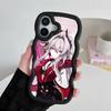 HSR Thelema Чехол для мобильного телефона из ТПУ с волнистым краем для iPhone 17 16 15 14 13 12 11 Air Pro Max Plus Цветная крышка