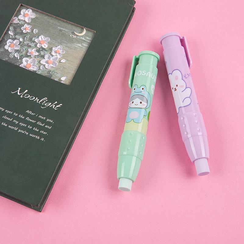 Ластики Выдвижной пресс Карандаш Резиновые корректирующие принадлежности Школьные канцелярские принадлежности