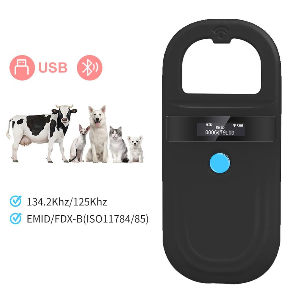 Сканер идентификации чипов для животных, Сканер для считывания микрочипов с экраном, Микрочипы, подходящие для содержания животных