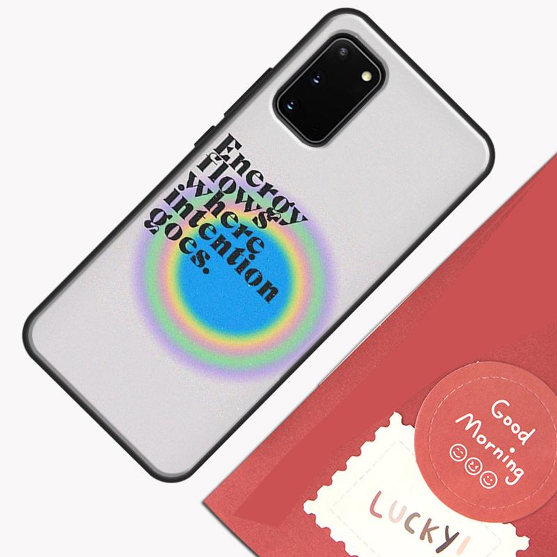 Ins Style Spiritual Angel Energy Hippie Case For Samsung Galaxy S22 S21 S23 Ultra Note 20 S9 S10 Note 10 Plus S20 FE Back Cover