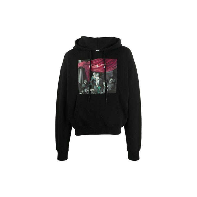 Свитшот OFF WHITE Свободный крой Мужской Черный OMBB037E20FLE0031010