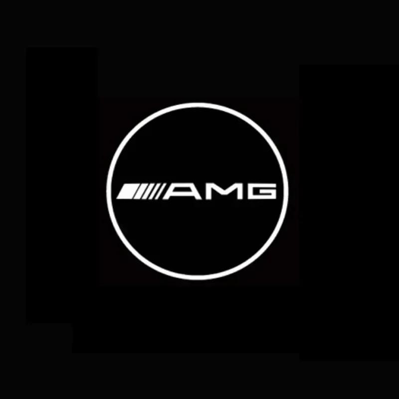 XHXII1 2025 Hot For Mercedes Benz 2PCS/Set Car Door Light Laser Logo Decor Project Ghost Lamp Mercedes Benz A B C M ML GLA GLS E Class QQ53