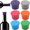New Reusable Food Grade Multi-color Silicone Wine Bottle Fresh-keeping Cap, Red Wine Cap, Beverage Leak Proof Bottle Stopper
