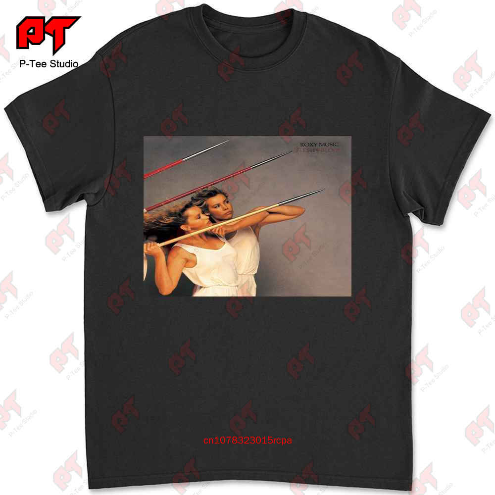 Футболка Roxy Music Flesh And Blood Обложка Винила и CD Маленькая Средняя Большая XL D63Y