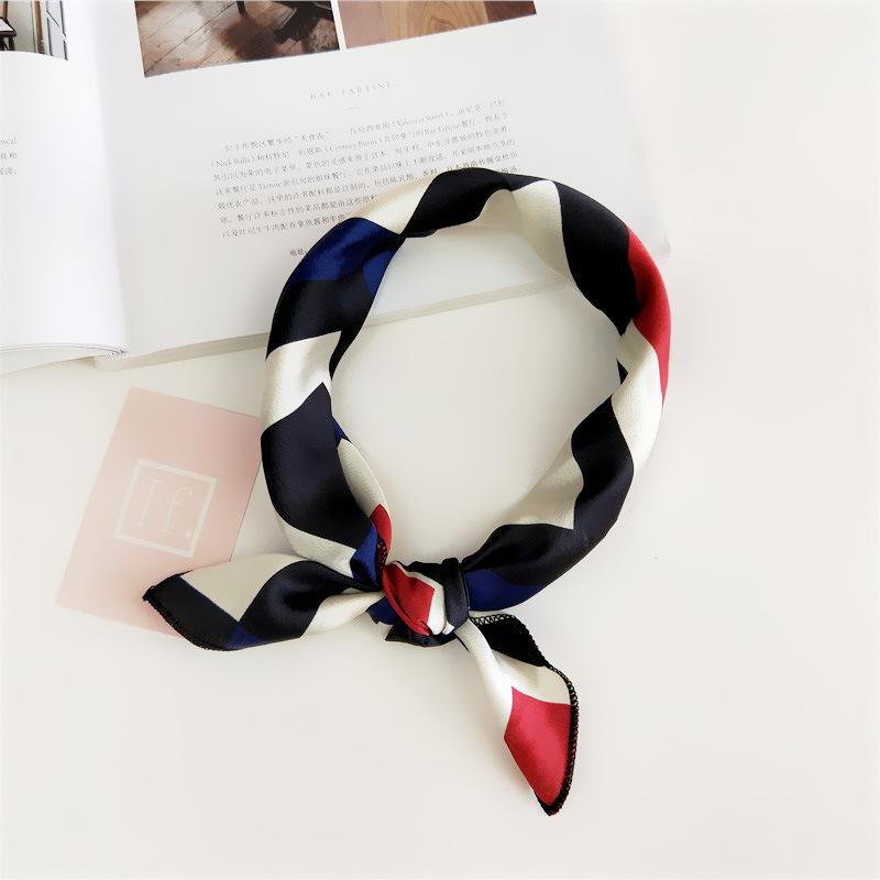 50 Spring/Summer New Small Scarf Small Square Scarf Women'S Professional Decoration Printed Professional Fashion Scarf