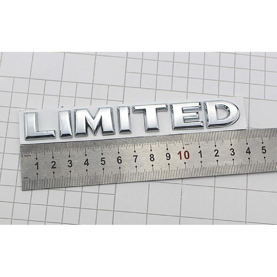 HUAPX® 3D Metal Limited Emblem Badges,1Pack OEM Chrome Aluminum Alloy Badges Decal Suit for Side Fender Rear Trunk Tailgate with Adhesive Tapes Auto