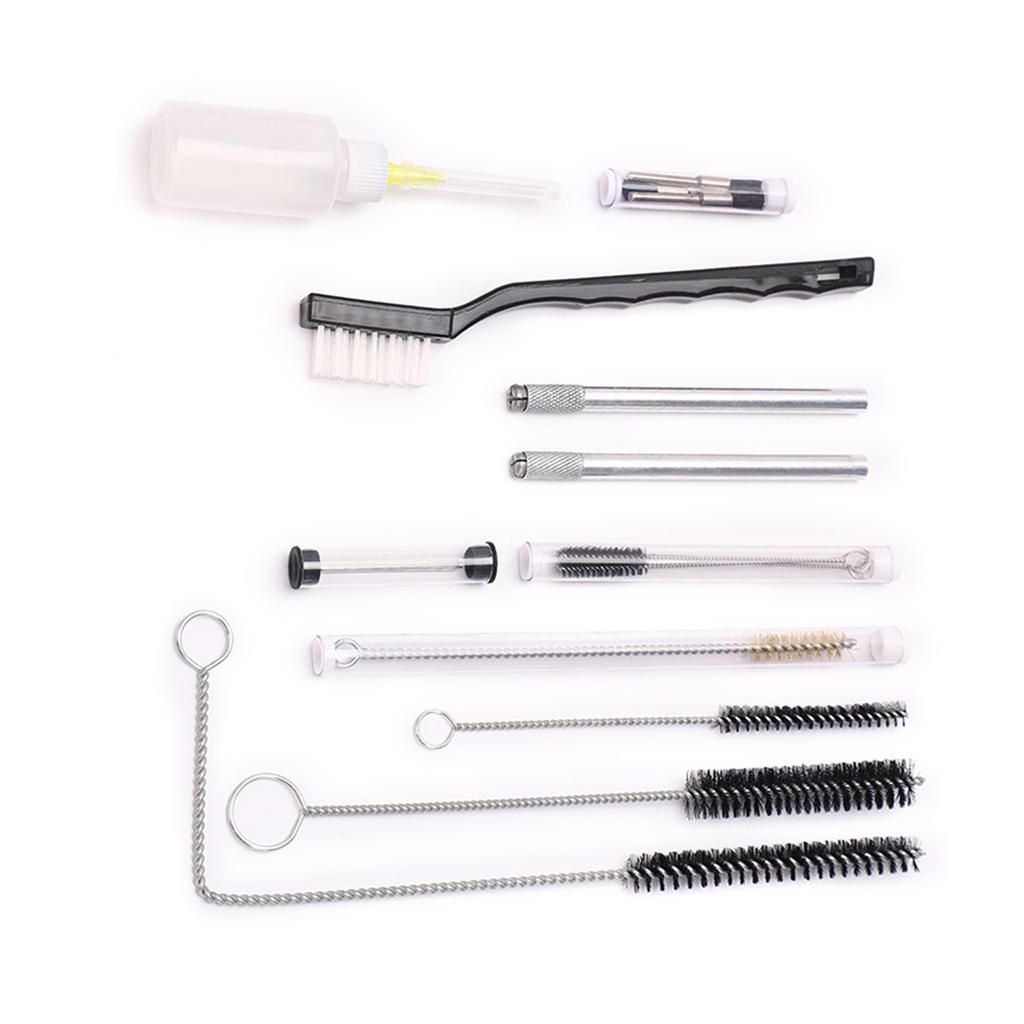 23Pcs Paint Spray Guns Cleaning Maintenance Brush Kit Cleaner Mini Brushes and Needles for Airbrush Nozzles Repair Tool