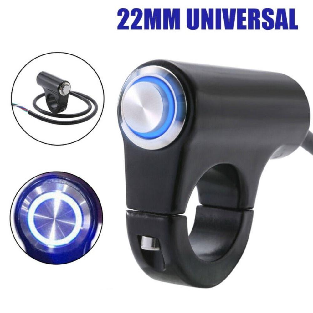 DC 12V Motorcycle Handlebar Switch ON/OFF Light Push Button Universal Applicationsories