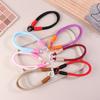 Креативный плетеный шнурок для ключей, цветной карабин, телефонная цепочка, браслет, защищающий от потери, держатель для ключей от машины, рюкзак, кулон
