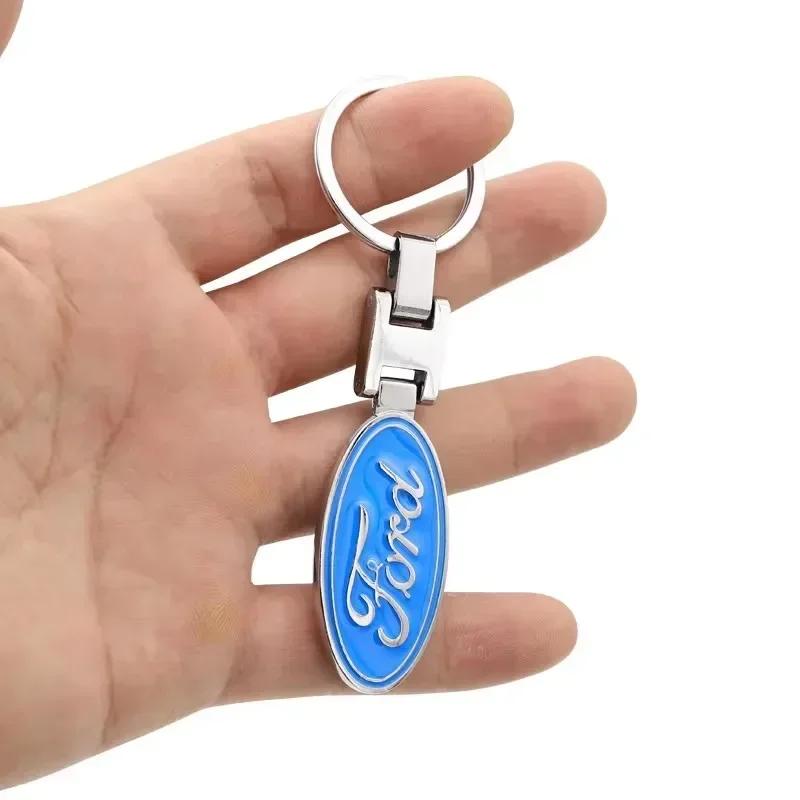 Car Sticker 2026 Ford New 2025 Hot Metal Car Key Ring Chain Auto Logo Keyring For Ford S MAX Ranger Focus Fiesta Mondeo Kuga Mus