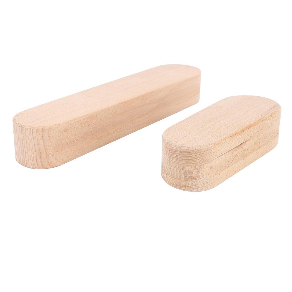 2Pcs Double side grooved Sewing Press Block Solid heavy wood Quilting Tool Quilt quilting work