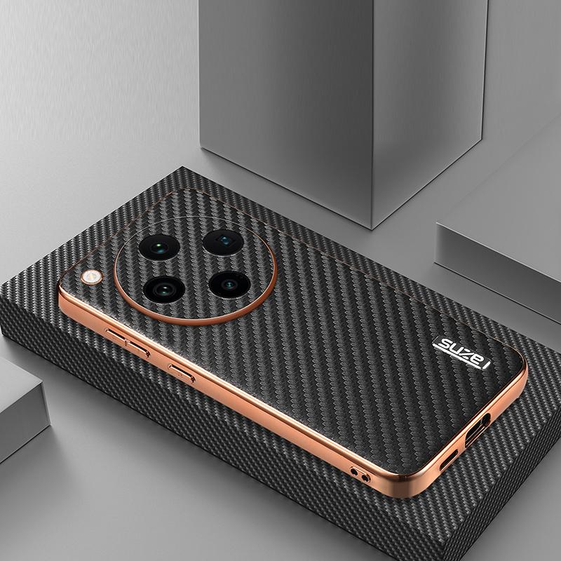 Для OPPO Find X8 Pro Чехол Роскошный PU Покрытие Карбоновый Защитный Чехол Для OPPO Find X8 X6 Pro X7 Ultra Phone Shell