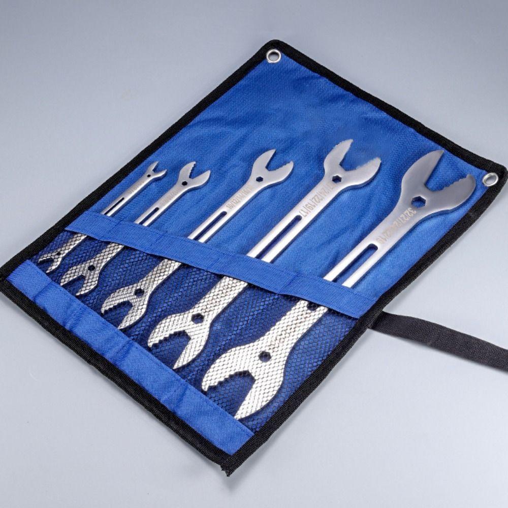 5pcs/set High Hardness Double-ended Wrench High Torque Wrench Set Open End Wrench  Home Disassembly