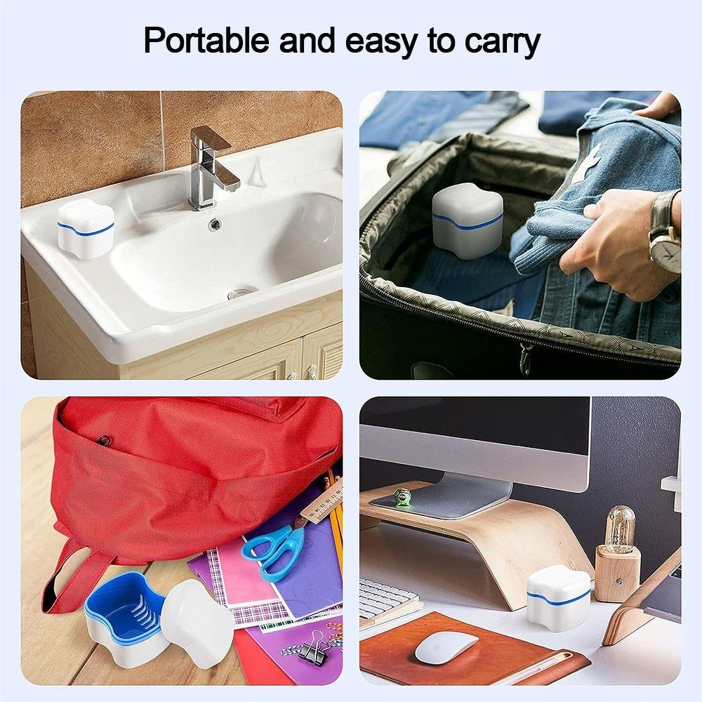 Multiple Colors Retainer Case Plastic Dental Retainer Box Denture Tray Box  Women Men