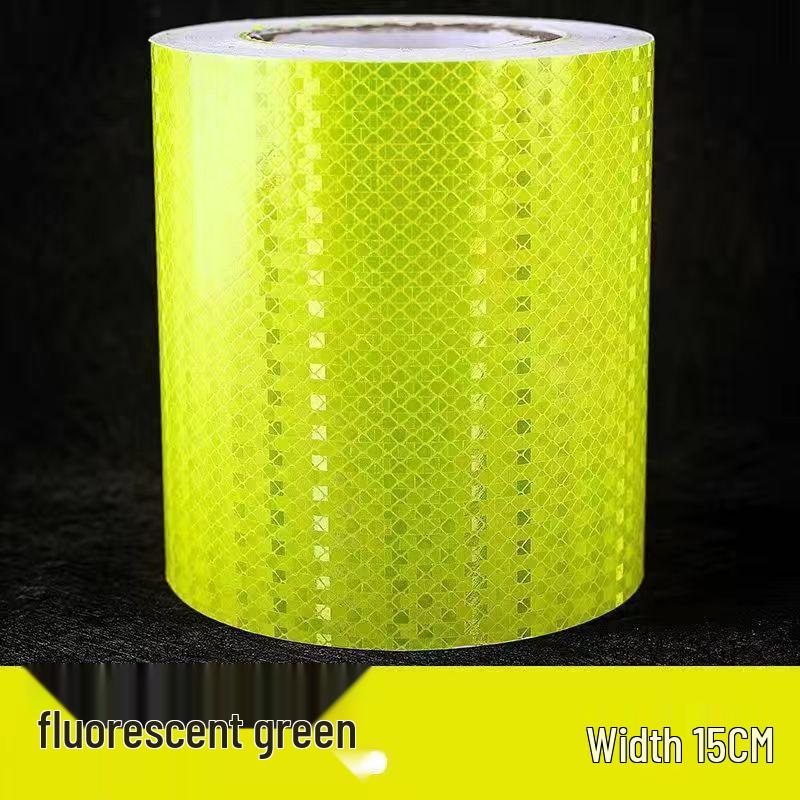 Флуоресцентная светоотражающая защитная лента: Ширина 5 см, 10 см, 15 см для ночного движения, предупреждение о столкновении