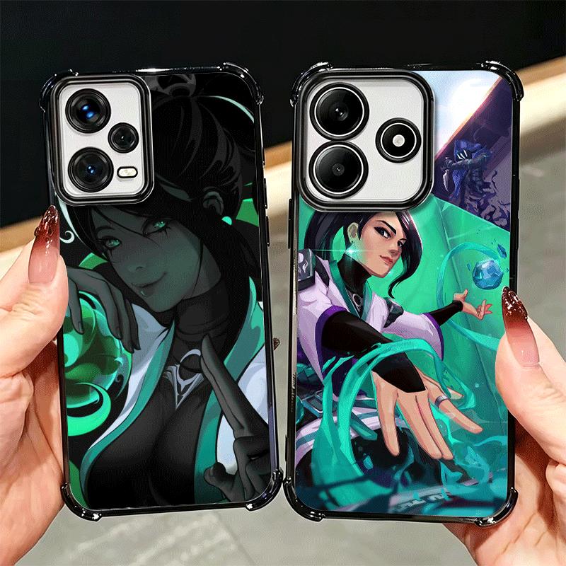 Мягкий чехол для телефона V-Valorant Sage для Xiaomi Redmi Note 14 15 Pro Plus 13 12 11S 11T 5G 10 9S 9, гальванический, противоударный, Fundas