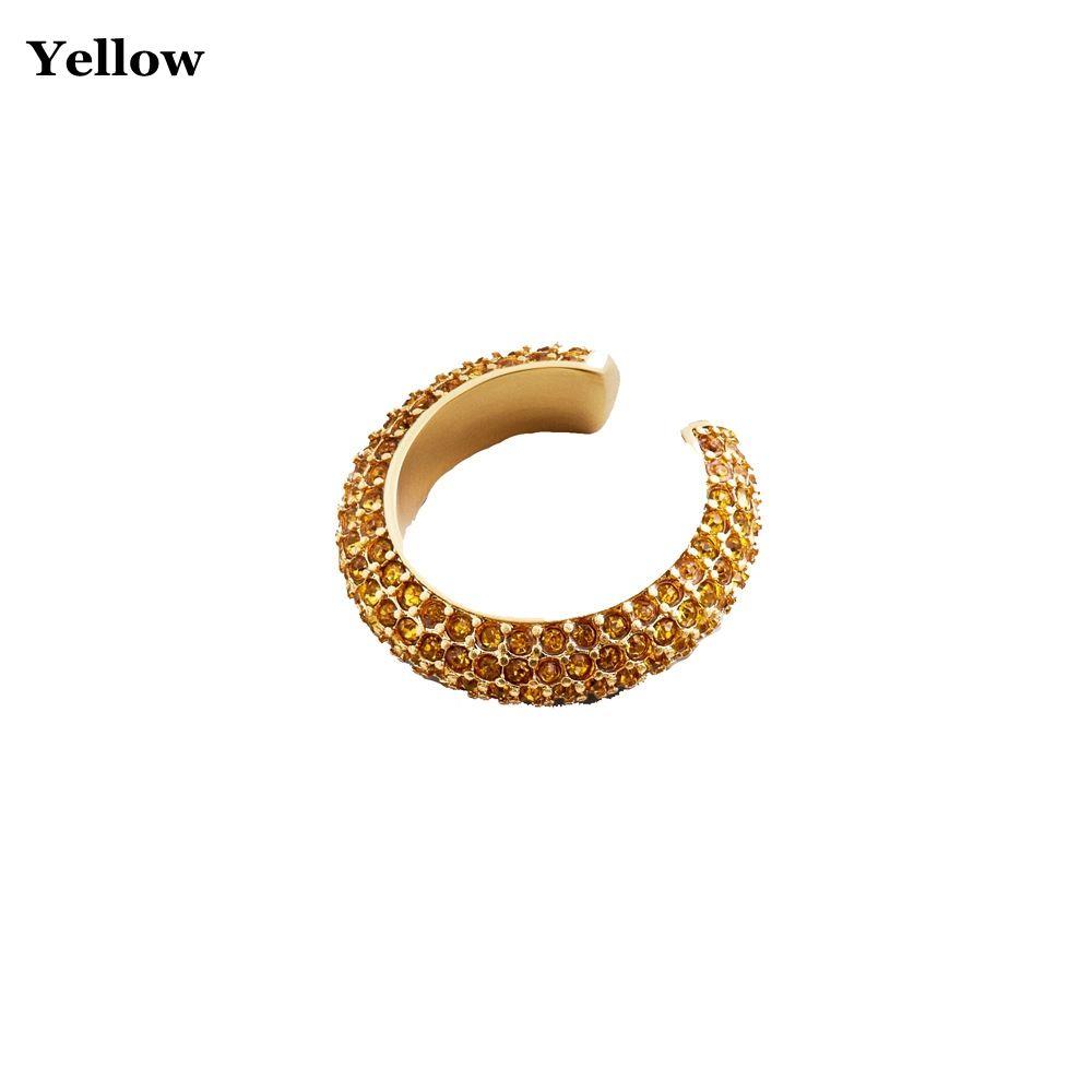 Women Party Jewelry CZ Cuff Earrings Rhinestone Cubic Zirconia Ear Cuff No Piercing Earrings