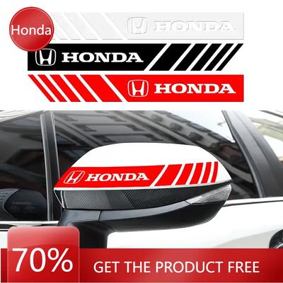 2025 Автомобиль Новый Honda 2 шт. Автомобиль ПВХ Полоса Гоночные Полосы Наклейки на Зеркало Заднего Вида Для Honda Civic Accord CRV HRV Fit Jazz City Odys