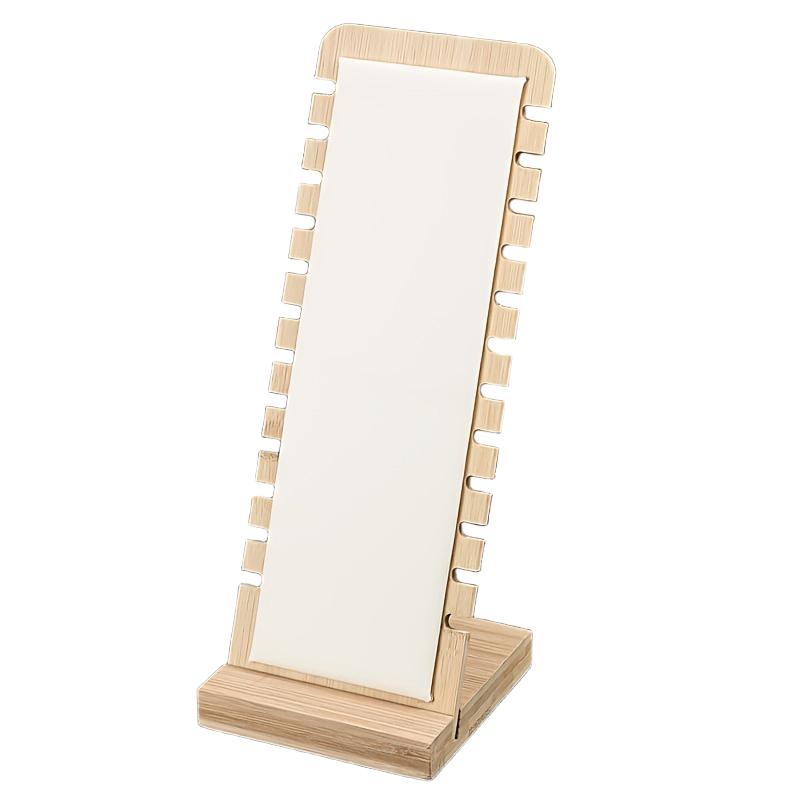 1 шт. Держатель для ожерелий Экологичный Органайзер для украшений Минималистичная Деревянная Подставка для демонстрации ювелирных изделий Прочная 10x10x27см