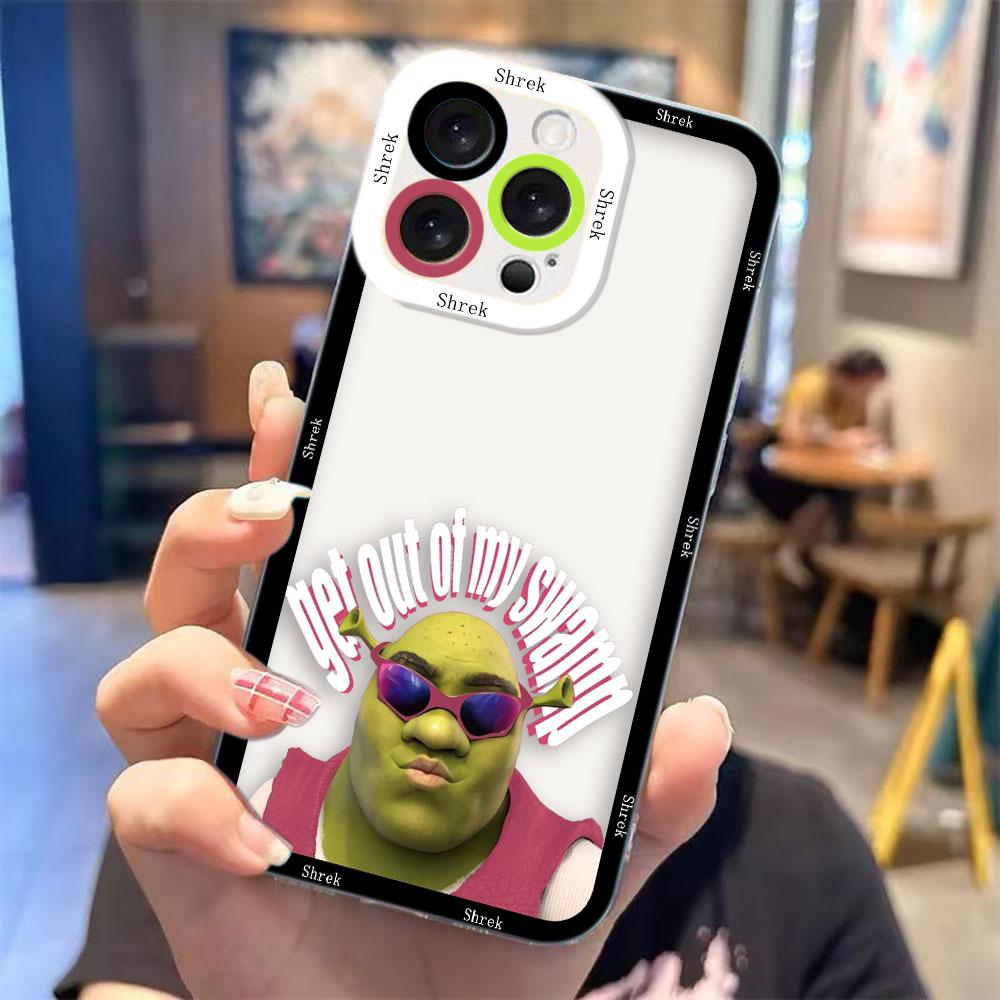 Смешной Чехол Для Телефона S-Shrek Третий Прозрачный Для Samsung A03S A03 A04 A05 A05S A06 A7 A12 A13 A14 A15 A16 NOTE 10 20 ULTRA Чехол