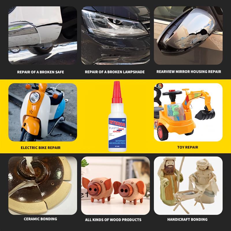 High-Temperature Resistant Car Dashboard Repair Glue - Plastic Crack and Peeling Repair Agent, Suitable for Dashboards, Center