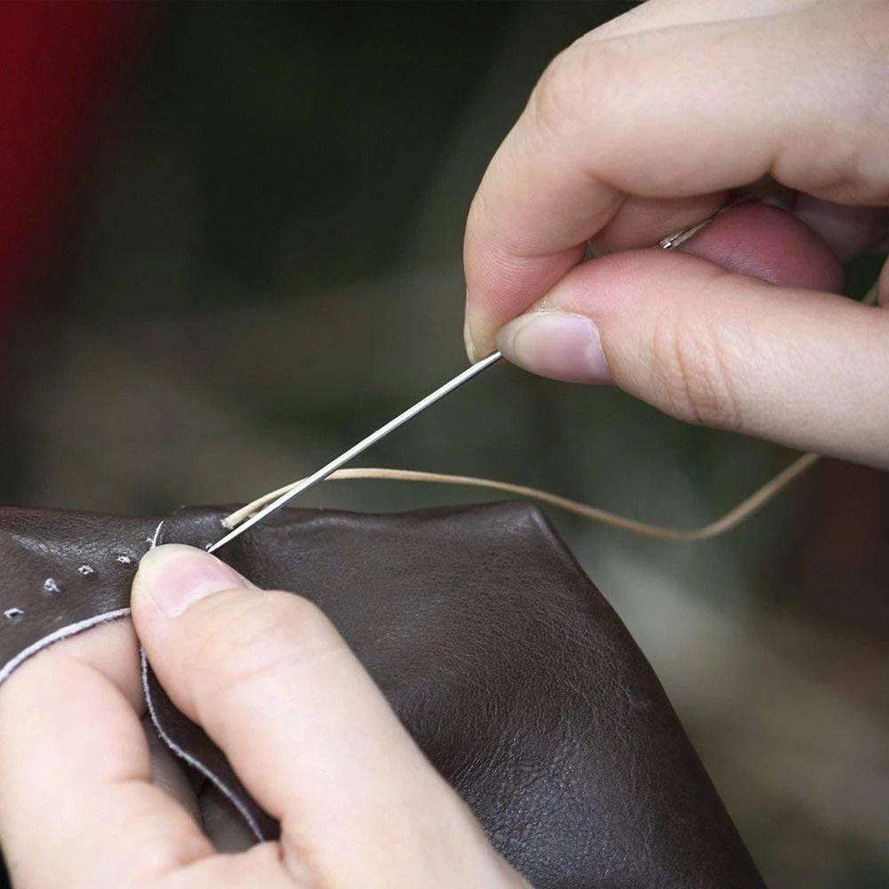 9 pcs/set Straight Hook Shoe Thread Repair Tool Hand Quilting Needles  Leather Repair Sewing Tool