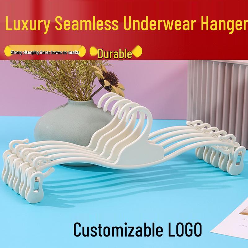 Non-Slip Plastic Bra & Panty Rack with Soft Rubber Clips for Underwear Support