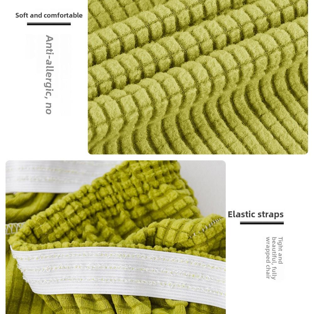 Эластичный чехол из флиса, чехол для стула, высококачественный, всесезонный, универсальный, бытовой, полиэстер, подушка для сиденья обеденного стола, чехол для стула