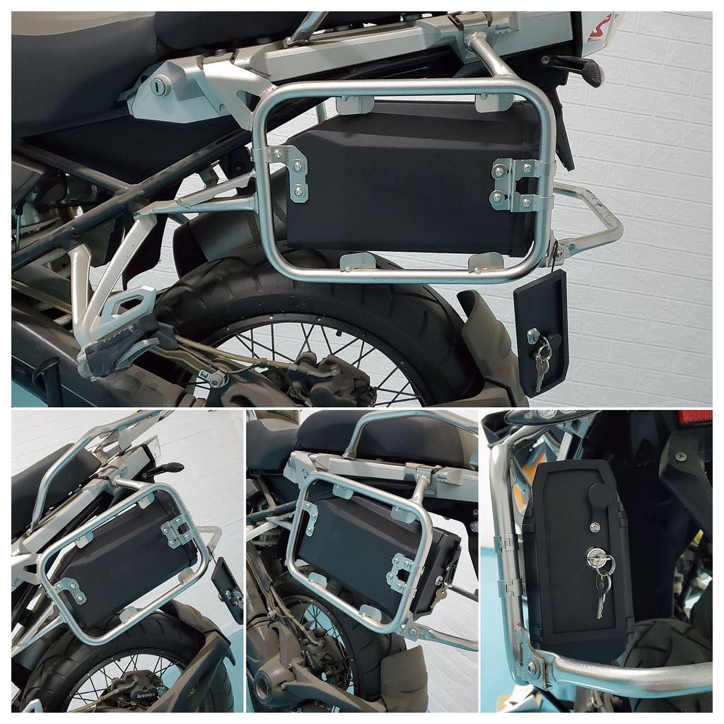 Motorcycle Tool Box Large Capacity Plastic Portable Motorcycle Toolbox with Keys Replacement for R1200GS 2008‑2018